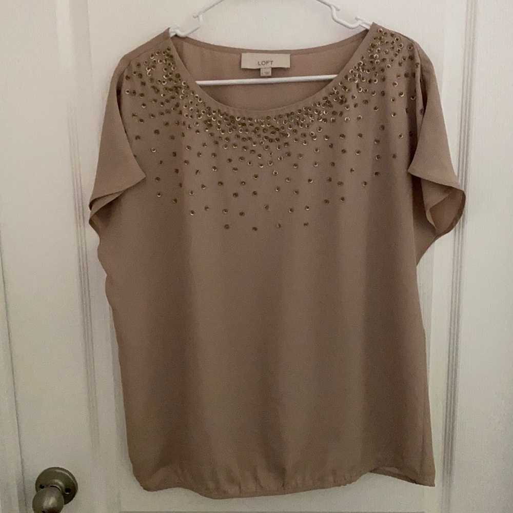 Women’s sequined top from loft.